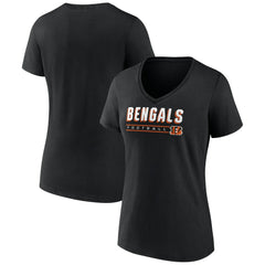 Cincinnati Bengals  Women's Primary Play V-Neck T-Shirt