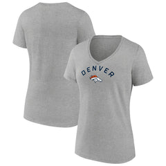 Denver Broncos  Women's Team Arc V-Neck T-Shirt