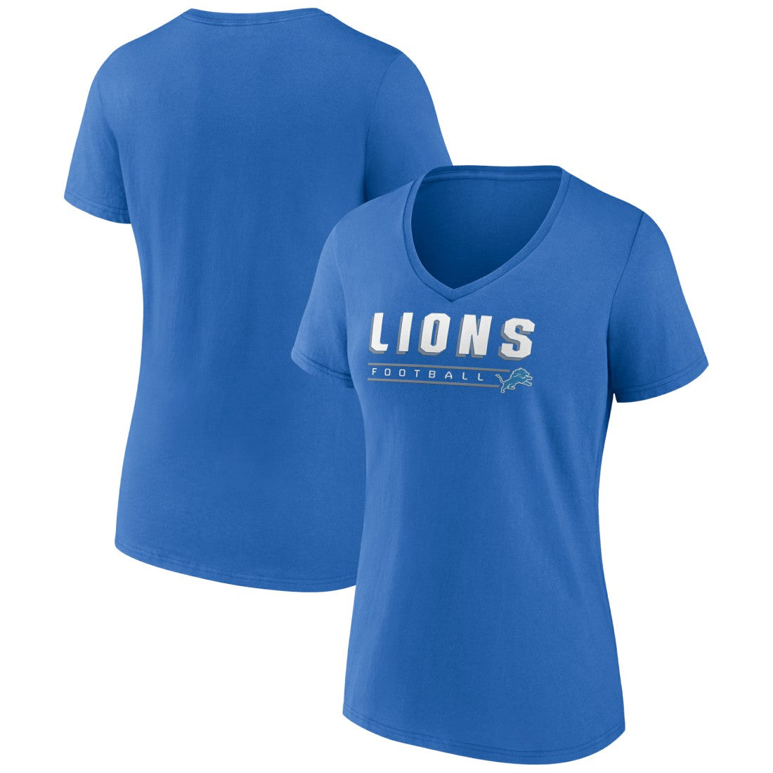 Detroit Lions  Women's Primary Play V-Neck T-Shirt