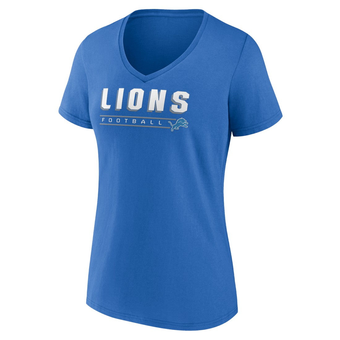 Detroit Lions  Women's Primary Play V-Neck T-Shirt