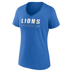 Detroit Lions  Women's Primary Play V-Neck T-Shirt