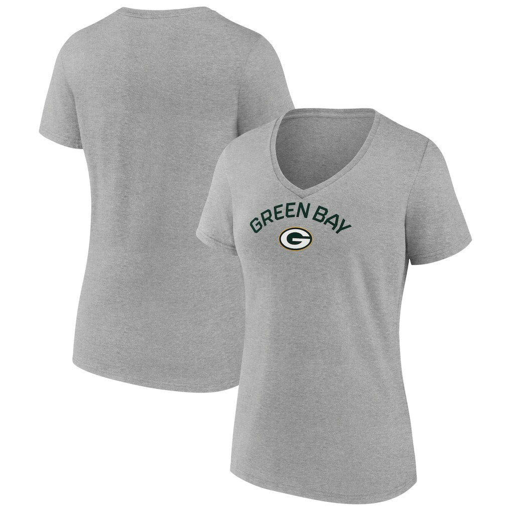 Green Bay Packers  Women's Team Arc V-Neck T-Shirt
