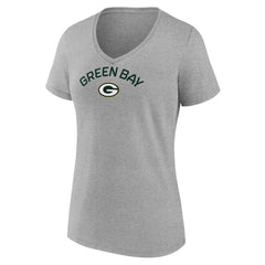 Green Bay Packers  Women's Team Arc V-Neck T-Shirt