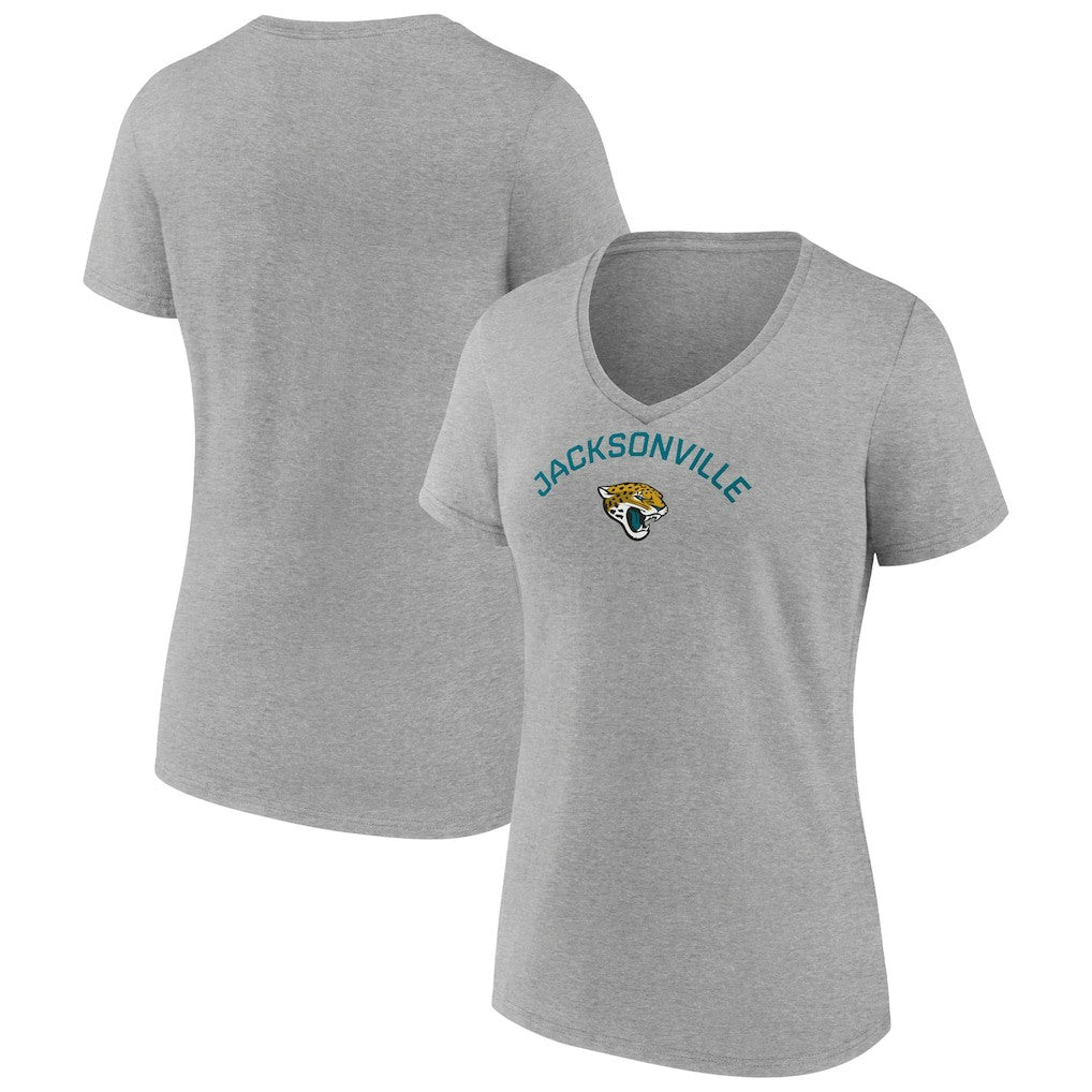 Jacksonville Jaguars  Women's Team Arc V-Neck T-Shirt