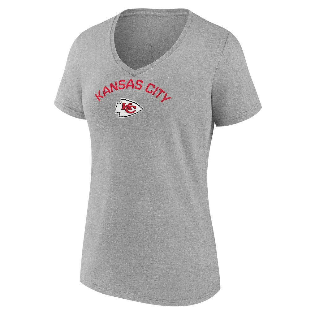 Kansas City Chiefs  Women's Team Arc V-Neck T-Shirt