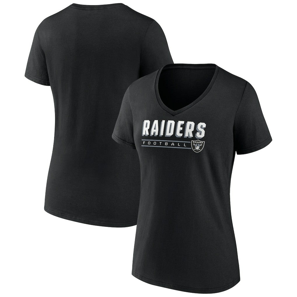 Las Vegas Raiders  Women's Primary Play V-Neck T-Shirt