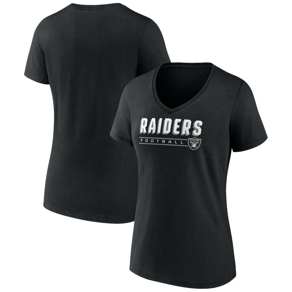 Las Vegas Raiders  Women's Primary Play V-Neck T-Shirt