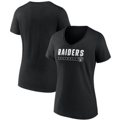 Las Vegas Raiders  Women's Primary Play V-Neck T-Shirt