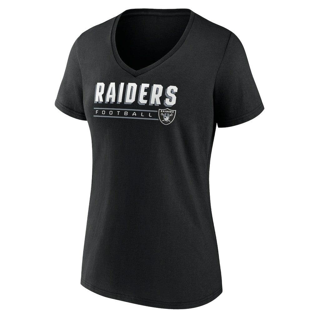 Las Vegas Raiders  Women's Primary Play V-Neck T-Shirt