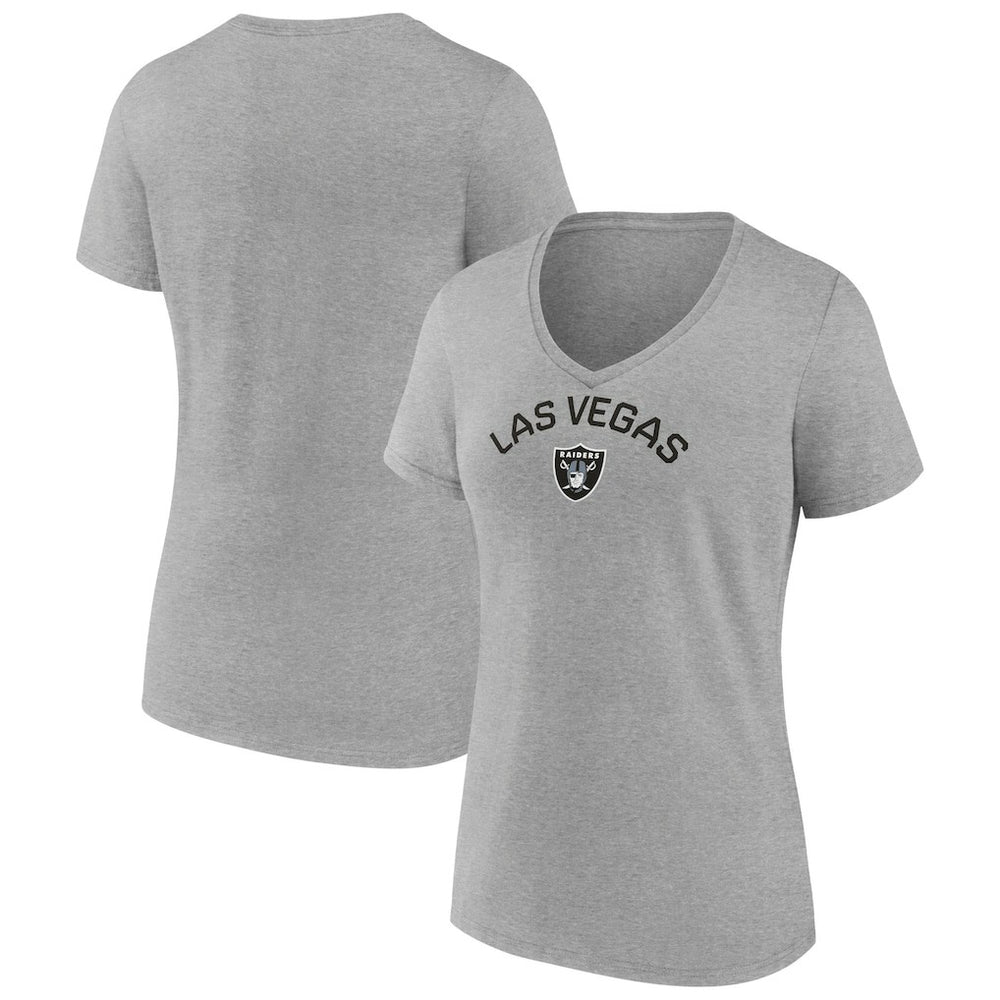 Las Vegas Raiders  Women's Team Arc V-Neck T-Shirt