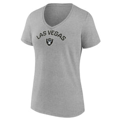 Las Vegas Raiders  Women's Team Arc V-Neck T-Shirt