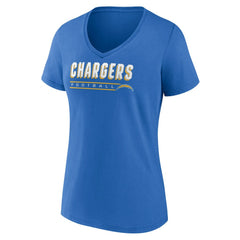 Los Angeles Chargers  Women's Primary Play V-Neck T-Shirt