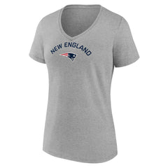 New England Patriots  Women's Team Arc V-Neck T-Shirt