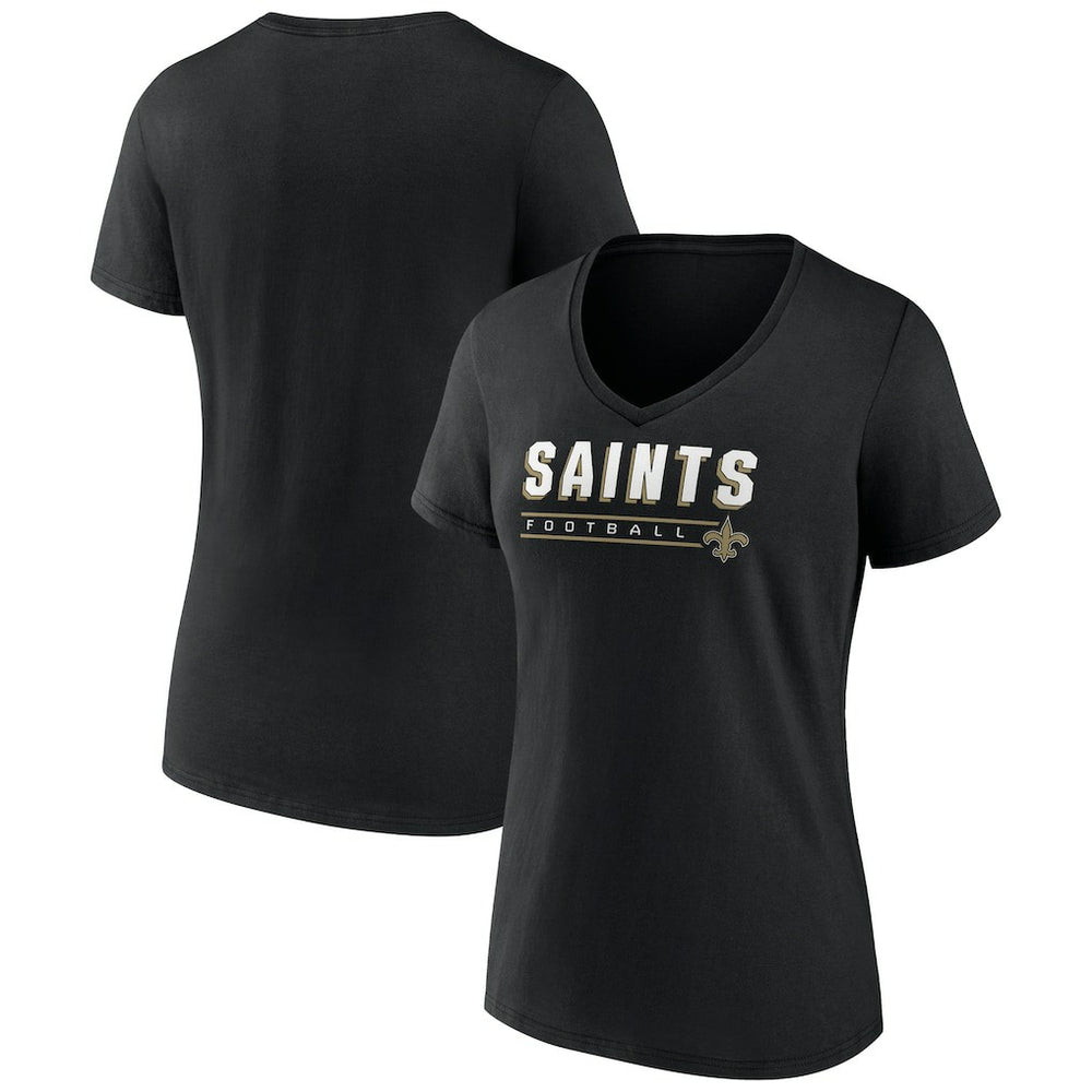 New Orleans Saints  Women's Primary Play V-Neck T-Shirt