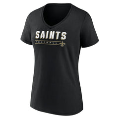 New Orleans Saints  Women's Primary Play V-Neck T-Shirt