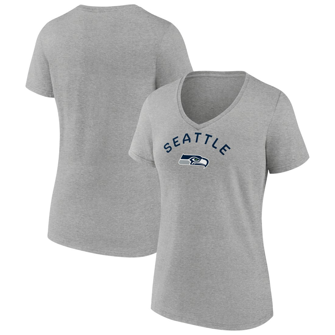 Seattle Seahawks  Women's Team Arc V-Neck T-Shirt