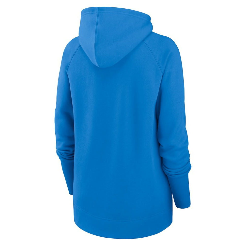 Los Angeles Chargers Nike Women's Asymmetrical Raglan Full-Zip Hoodie