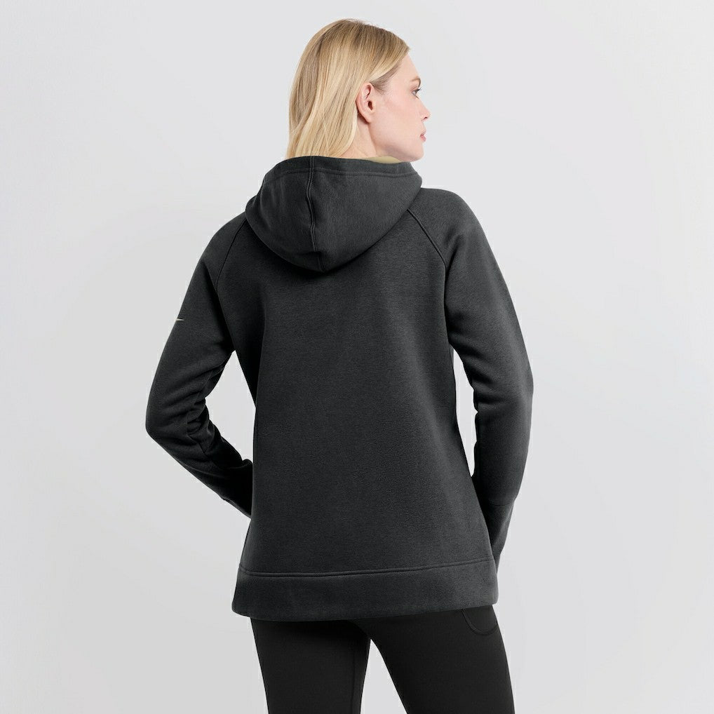 New Orleans Saints Nike Women's Asymmetrical Raglan Full-Zip Hoodie