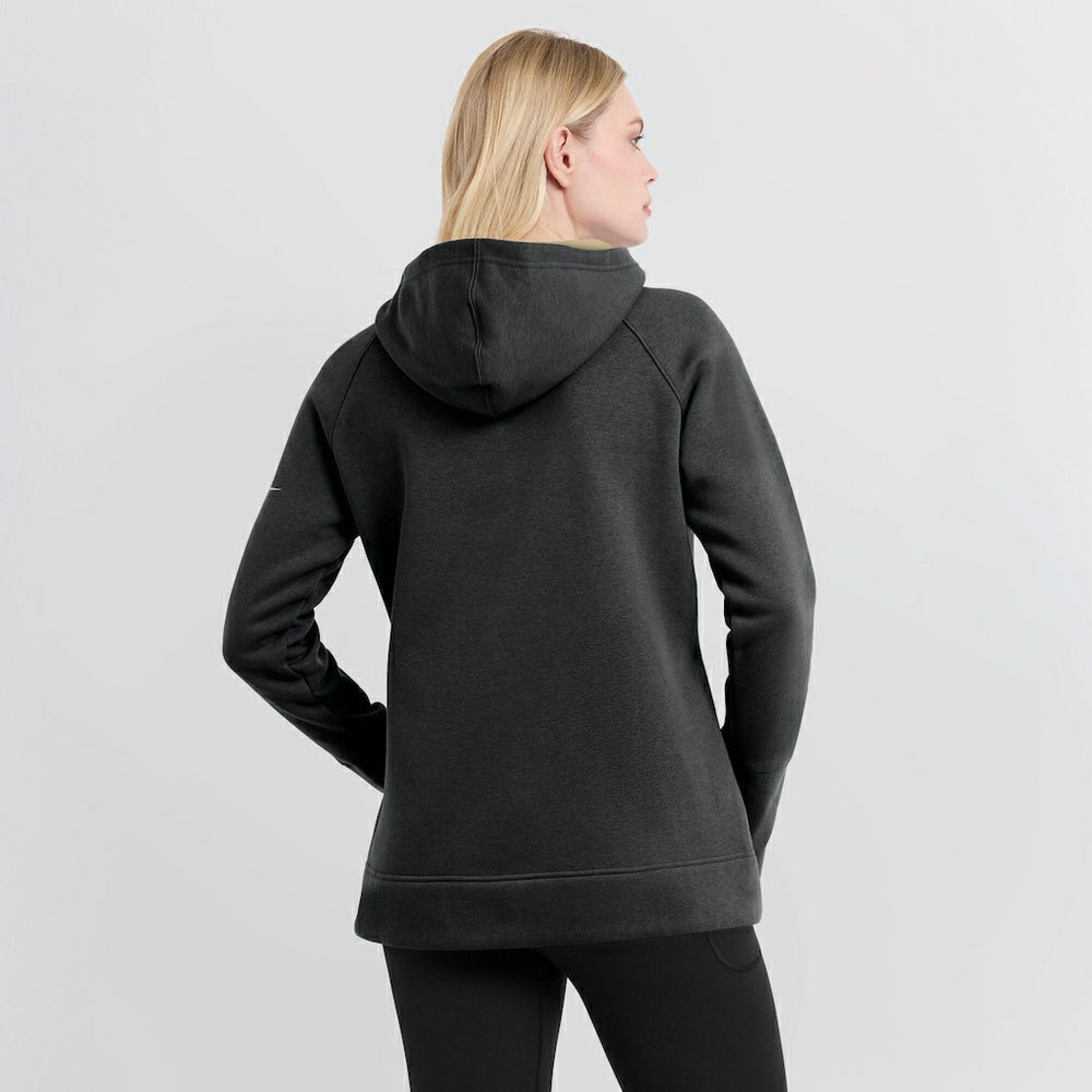 New Orleans Saints Nike Women's Asymmetrical Raglan Full-Zip Hoodie