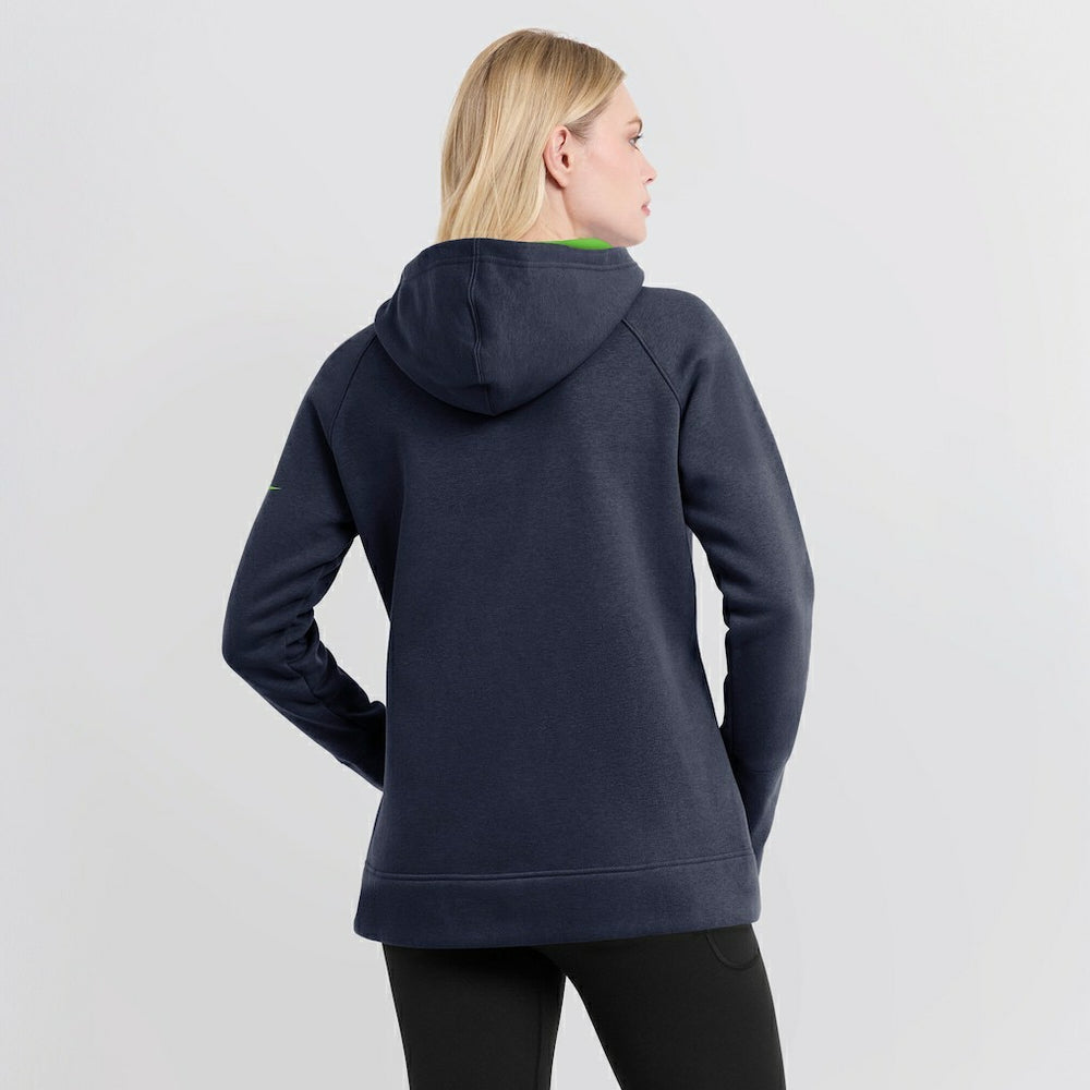 Seattle Seahawks Nike Women's Asymmetrical Raglan Full-Zip Hoodie