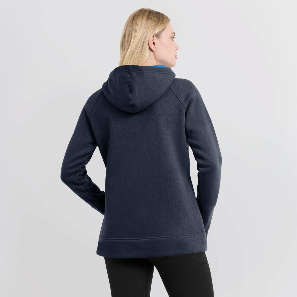 Tennessee Titans Nike Women's Asymmetrical Raglan Full-Zip Hoodie