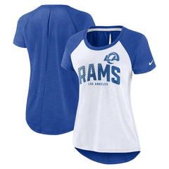 Los Angeles Rams Nike Women's Back Slit Lightweight Fashion T-Shirt