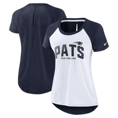 New England Patriots Nike Women's Back Slit Lightweight Fashion T-Shirt