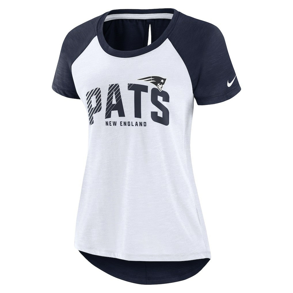 New England Patriots Nike Women's Back Slit Lightweight Fashion T-Shirt