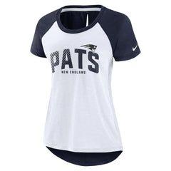 New England Patriots Nike Women's Back Slit Lightweight Fashion T-Shirt