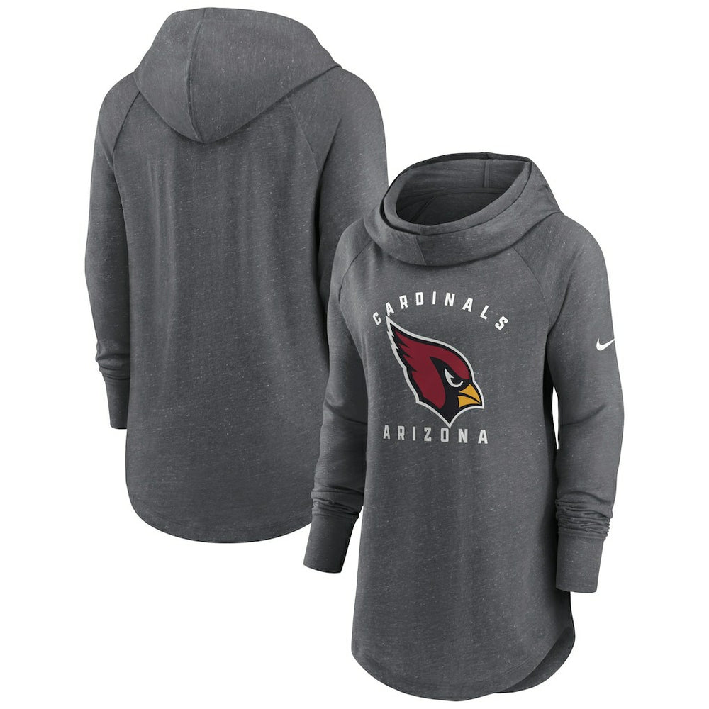 Arizona Cardinals Nike Women's Raglan Funnel Neck Pullover Hoodie