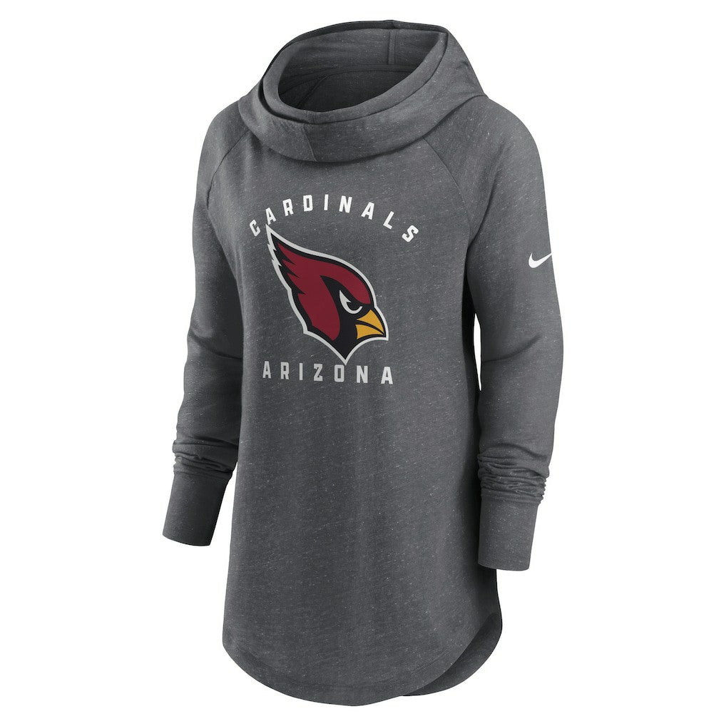 Arizona Cardinals Nike Women's Raglan Funnel Neck Pullover Hoodie