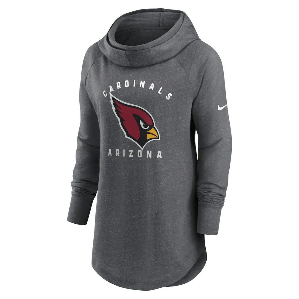 Arizona Cardinals Nike Women's Raglan Funnel Neck Pullover Hoodie