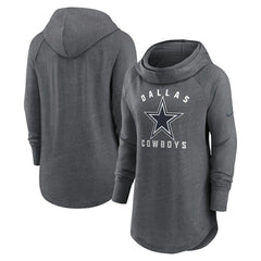 Dallas Cowboys Nike Women's Raglan Funnel Neck Pullover Hoodie