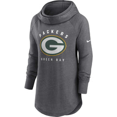 Green Bay Packers Nike Women's Raglan Funnel Neck Pullover Hoodie