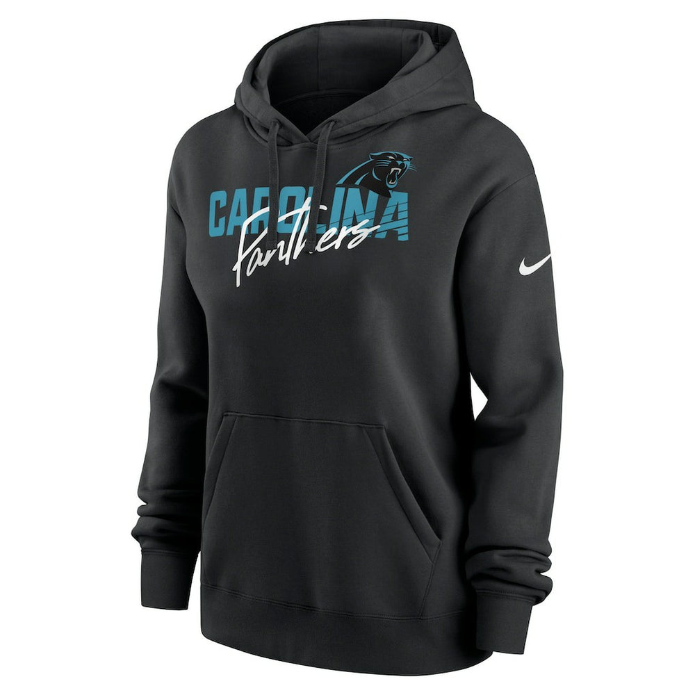 Carolina Panthers Nike Women's Wordmark Club Fleece Pullover Hoodie