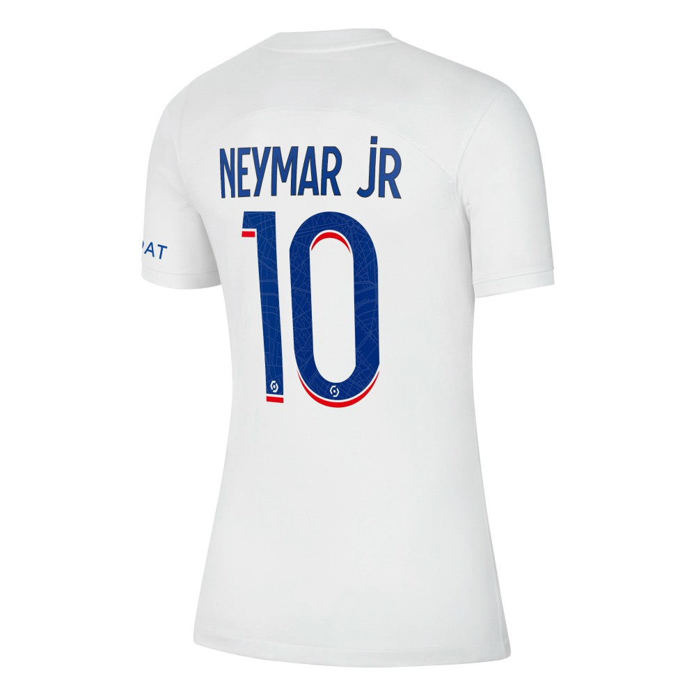 Neymar Jr. Paris Saint-Germain Women's 2022/23 Third Breathe Stadium Replica Player Jersey White - Nike