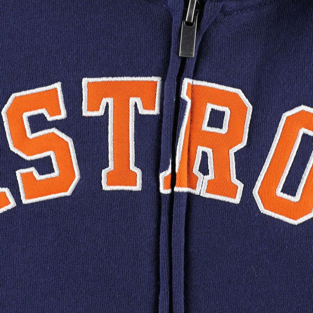 Houston Astros Youth Wordmark Full-Zip Fleece Hoodie | MLB Outlet
