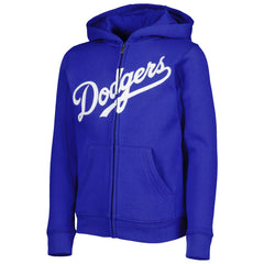 Los Angeles Dodgers Youth Wordmark Full-Zip Fleece Hoodie | MLB New