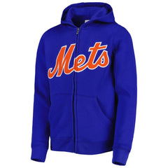 New York Mets Youth Wordmark Full-Zip Fleece Hoodie | MLB Discount