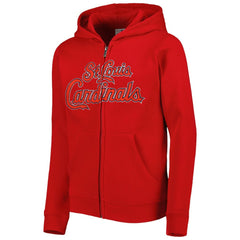 St. Louis Cardinals Youth Wordmark Full-Zip Fleece Hoodie | MLB Online