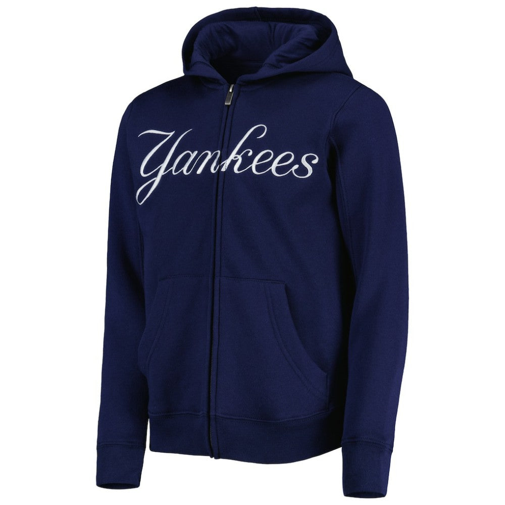 New York Yankees Youth Wordmark Full-Zip Fleece Hoodie | MLB Online