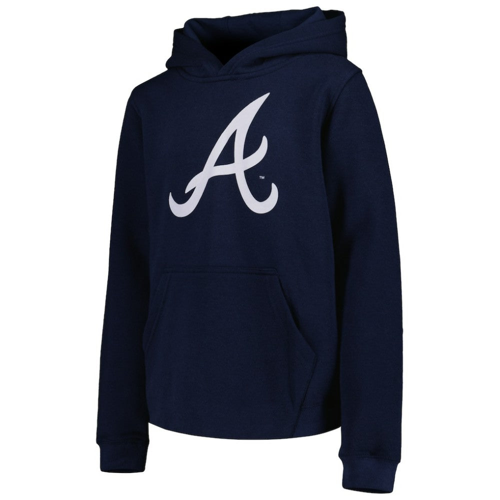 Atlanta Braves Youth Team Primary Logo Pullover Hoodie | MLB Online