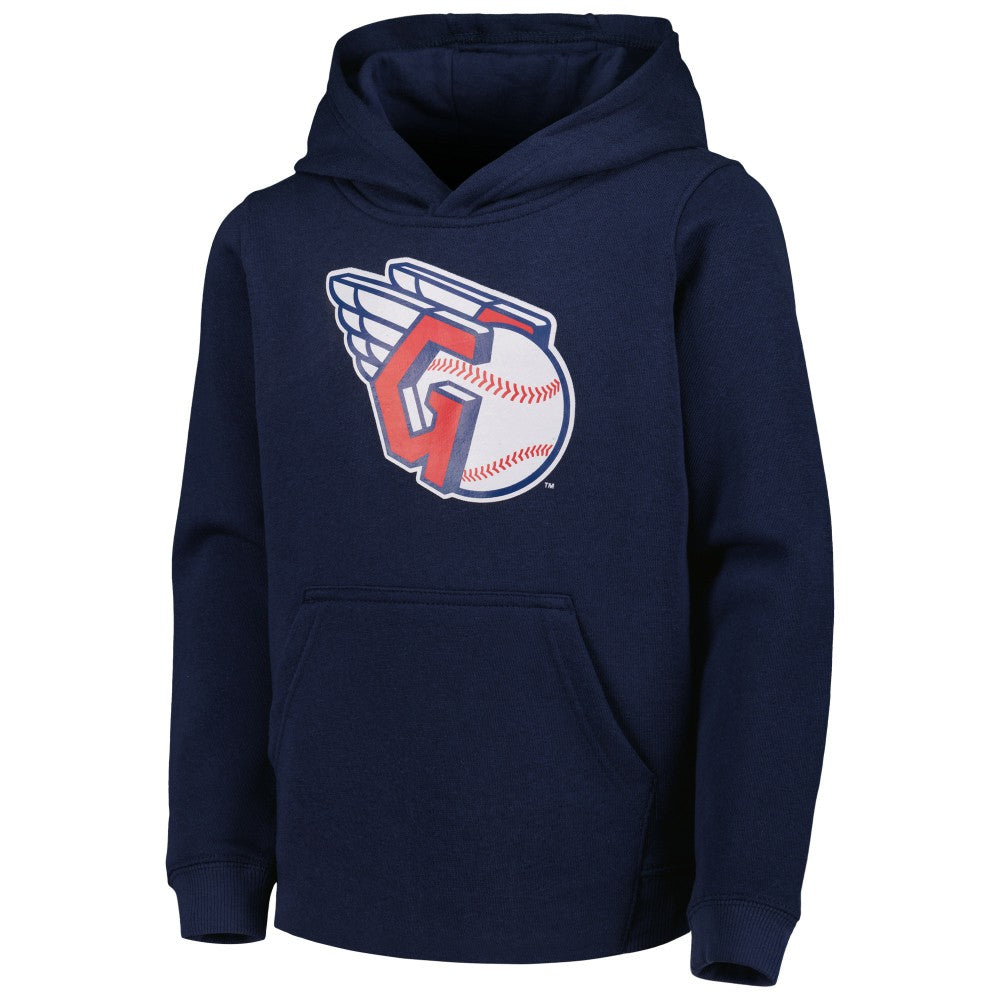 Cleveland Guardians Youth Team Primary Logo Pullover Hoodie | MLB Shop