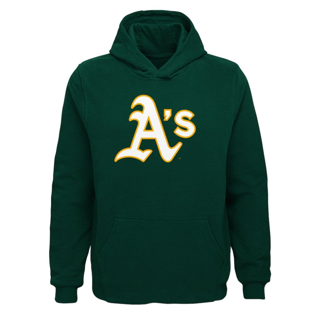 Athletics Youth Team Primary Logo Pullover Hoodie | MLB US
