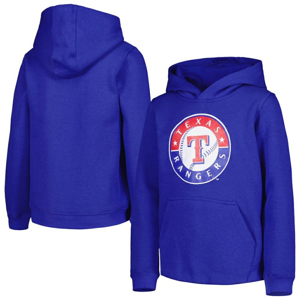 Texas Rangers Youth Team Primary Logo Pullover Hoodie | MLB Online