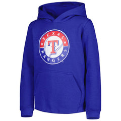 Texas Rangers Youth Team Primary Logo Pullover Hoodie | MLB Online