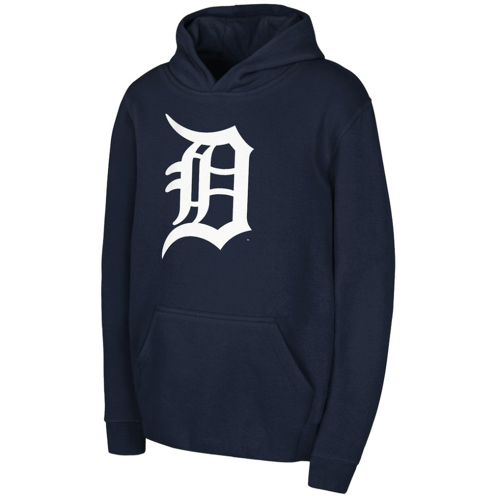 Detroit Tigers Youth Team Primary Logo Pullover Hoodie | MLB Near me