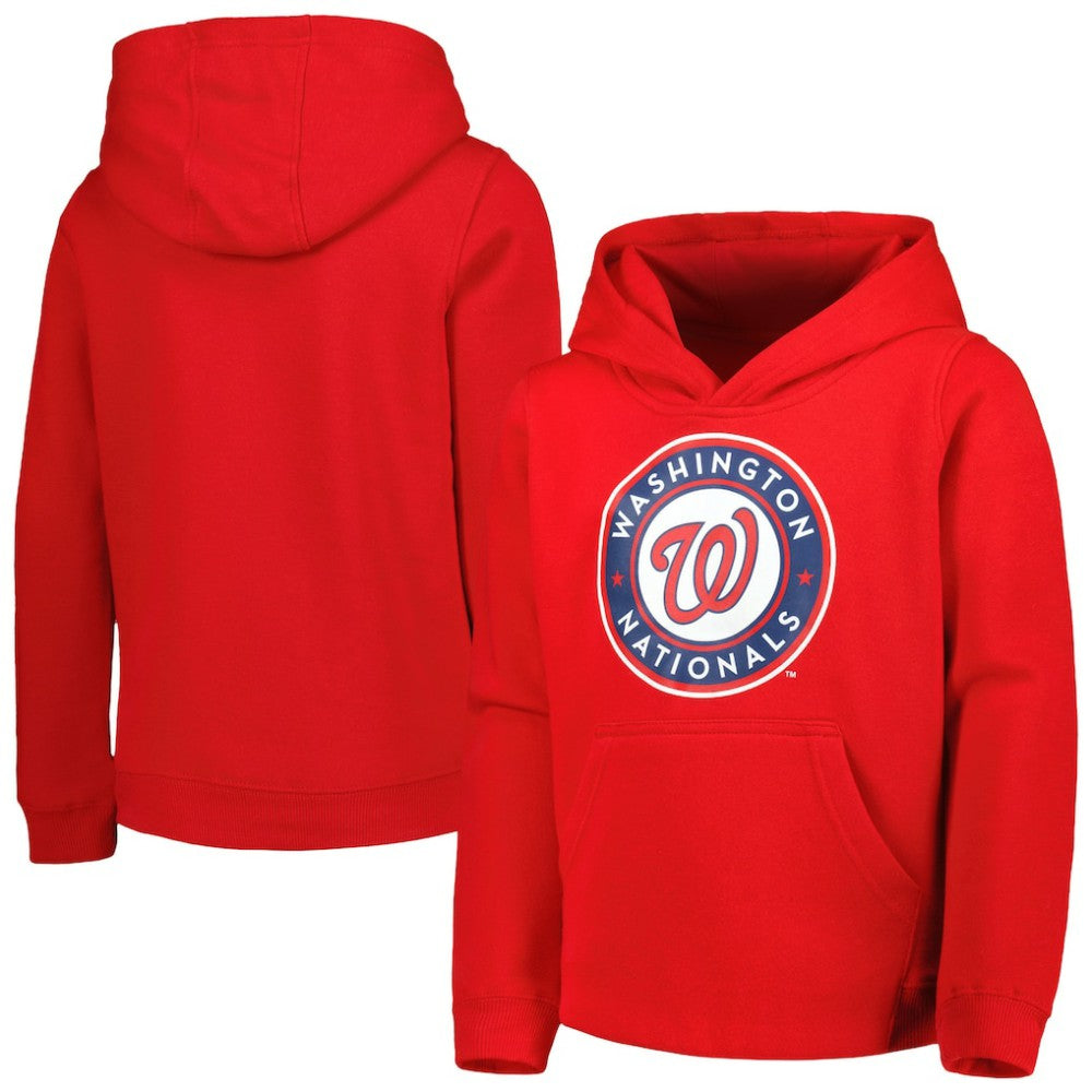 Washington Nationals Youth Team Primary Logo Pullover Hoodie | MLB Shop