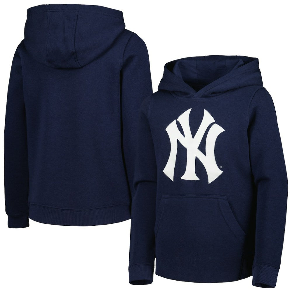 New York Yankees Youth Team Primary Logo Pullover Hoodie | MLB Outlet