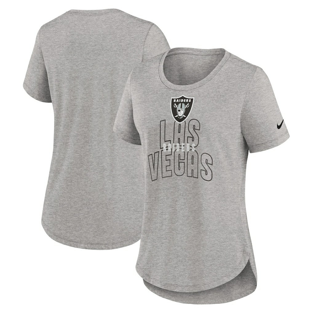 Las Vegas Raiders Nike Women's Fashion Tri-Blend T-Shirt